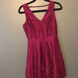 Plum Colored V-back Dress